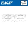 VKBP 80020 SKF Комплект тормозных колодок, дисковый тормоз