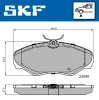 VKBP 80034 SKF Комплект тормозных колодок, дисковый тормоз