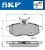 VKBP 80041 SKF Комплект тормозных колодок, дисковый тормоз