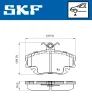 VKBP 80050 SKF Комплект тормозных колодок, дисковый тормоз