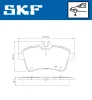 VKBP 80126 SKF Комплект тормозных колодок, дисковый тормоз