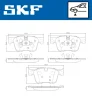 VKBP 80194 SKF Комплект тормозных колодок, дисковый тормоз