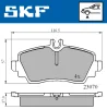 VKBP 80220 SKF Комплект тормозных колодок, дисковый тормоз