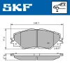 VKBP 80235 SKF Комплект тормозных колодок, дисковый тормоз