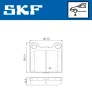 VKBP 80248 SKF Комплект тормозных колодок, дисковый тормоз