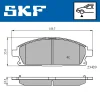 VKBP 80296 SKF Комплект тормозных колодок, дисковый тормоз