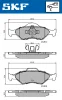 VKBP 80348 SKF Комплект тормозных колодок, дисковый тормоз