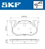 VKBP 80387 E SKF Комплект тормозных колодок, дисковый тормоз