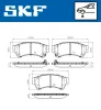 VKBP 80410 A SKF Комплект тормозных колодок, дисковый тормоз