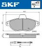 VKBP 80423 E SKF Комплект тормозных колодок, дисковый тормоз