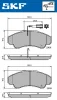 VKBP 80441 E SKF Комплект тормозных колодок, дисковый тормоз