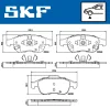 VKBP 80448 A SKF Комплект тормозных колодок, дисковый тормоз