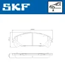 VKBP 80473 SKF Комплект тормозных колодок, дисковый тормоз