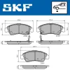 VKBP 80521 A SKF Комплект тормозных колодок, дисковый тормоз