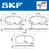 VKBP 80567 A SKF Комплект тормозных колодок, дисковый тормоз