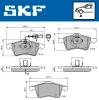 VKBP 80573 E SKF Комплект тормозных колодок, дисковый тормоз