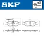 VKBP 80580 E SKF Комплект тормозных колодок, дисковый тормоз