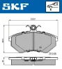 VKBP 80598 SKF Комплект тормозных колодок, дисковый тормоз