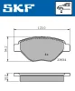 VKBP 80608 SKF Комплект тормозных колодок, дисковый тормоз