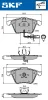 VKBP 80617 E SKF Комплект тормозных колодок, дисковый тормоз