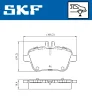 VKBP 90056 SKF Комплект тормозных колодок, дисковый тормоз