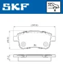 VKBP 90058 SKF Комплект тормозных колодок, дисковый тормоз