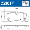 VKBP 90080 SKF Комплект тормозных колодок, дисковый тормоз