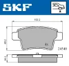 VKBP 90088 SKF Комплект тормозных колодок, дисковый тормоз