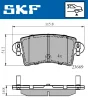 VKBP 90097 SKF Комплект тормозных колодок, дисковый тормоз