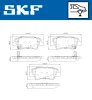 VKBP 90100 A SKF Комплект тормозных колодок, дисковый тормоз