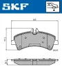 VKBP 90149 SKF Комплект тормозных колодок, дисковый тормоз