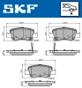 VKBP 90191 A SKF Комплект тормозных колодок, дисковый тормоз
