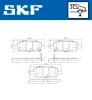 VKBP 90204 A SKF Комплект тормозных колодок, дисковый тормоз