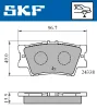 VKBP 90307 SKF Комплект тормозных колодок, дисковый тормоз