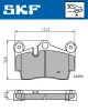 VKBP 90378 SKF Комплект тормозных колодок, дисковый тормоз