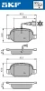 VKBP 90398 E SKF Комплект тормозных колодок, дисковый тормоз