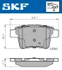 VKBP 90407 SKF Комплект тормозных колодок, дисковый тормоз