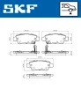 VKBP 90439 A SKF Комплект тормозных колодок, дисковый тормоз