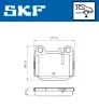 VKBP 90482 SKF Комплект тормозных колодок, дисковый тормоз