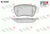 BL1876B3 FTE Комплект тормозных колодок, дисковый тормоз