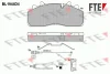 BL1944D4 FTE Комплект тормозных колодок, дисковый тормоз