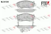 BL2572A1 FTE Комплект тормозных колодок, дисковый тормоз