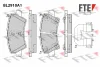 BL2910A1 FTE Комплект тормозных колодок, дисковый тормоз