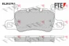 BL2927A1 FTE Комплект тормозных колодок, дисковый тормоз