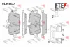 BL2936A1 FTE Комплект тормозных колодок, дисковый тормоз