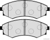 Превью - J3600530 HERTH+BUSS Комплект тормозных колодок, дисковый тормоз (фото 2)