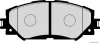 Превью - J3602125 HERTH+BUSS Комплект тормозных колодок, дисковый тормоз (фото 2)