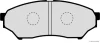 Превью - J3605039 HERTH+BUSS Комплект тормозных колодок, дисковый тормоз (фото 2)