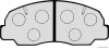 Превью - J3606001 HERTH+BUSS Комплект тормозных колодок, дисковый тормоз (фото 2)