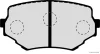 Превью - J3608017 HERTH+BUSS Комплект тормозных колодок, дисковый тормоз (фото 2)